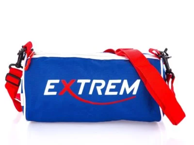 Sportowa torebka turystyczna okrągła walec Extrem niebieska