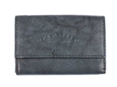 Mały portfel męski skórzany składany błękitno-szary Bag Street - obrazek 1