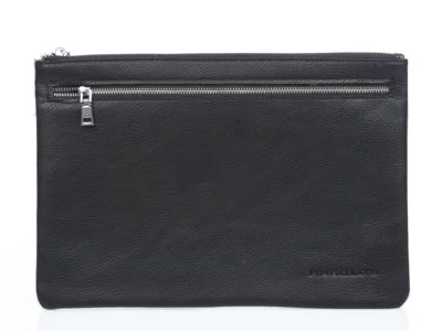 Płaska saszetka na dokumenty skórzana