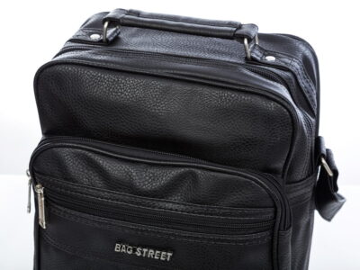 Torba męska na ramię czarna szeroka z rączką Bag Street - obrazek 6