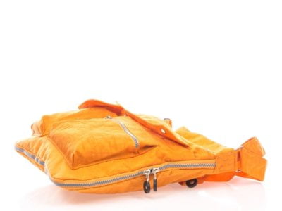 Materiałowa lekka torebka Bag Street z zamkami do poszerzania pomarańczowa - obrazek 5