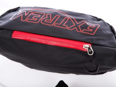 Saszetka na brzuch wodoodporna czarno-czerwona Extrem - obrazek 4