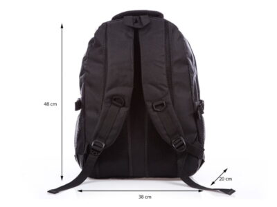 Młodzieżowy sportowy plecak szkolny z kieszenią na laptopa - obrazek 4