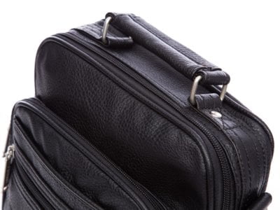 Torba naramienna męska z eko skóry czarna Bag Street - obrazek 8