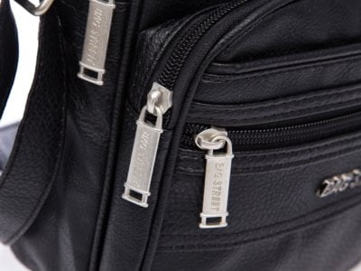 Torba naramienna męska z eko skóry czarna Bag Street - obrazek 5