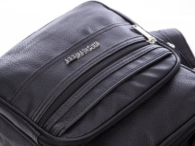 Torba naramienna męska z eko skóry czarna Bag Street - obrazek 4