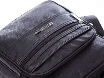 Torba naramienna męska z eko skóry czarna Bag Street - obrazek 4