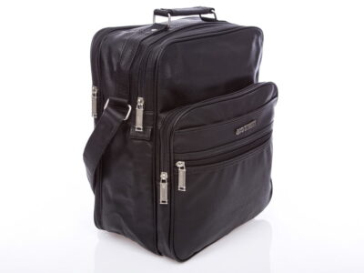 Duża pionowa torba męska na ramię a4