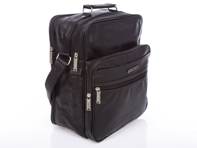 Duża pionowa torba męska na ramię a4