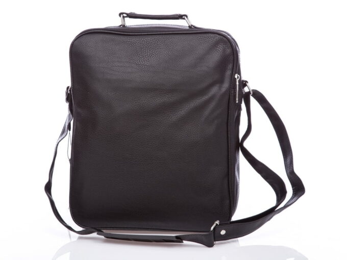 Duża pionowa torba męska na ramię a4