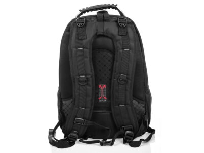 Pojemny, czarny plecak sportowy z usztywnioną kieszenią na laptopa Bag Street - obrazek 9