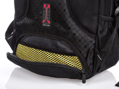 Pojemny, czarny plecak sportowy z usztywnioną kieszenią na laptopa Bag Street - obrazek 6