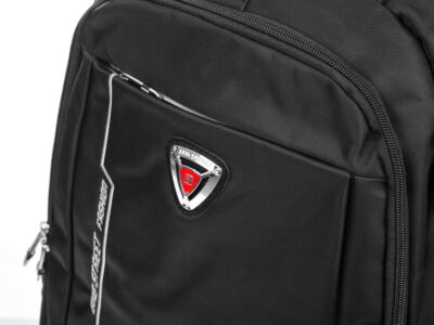 Pojemny, czarny plecak sportowy z usztywnioną kieszenią na laptopa Bag Street - obrazek 3