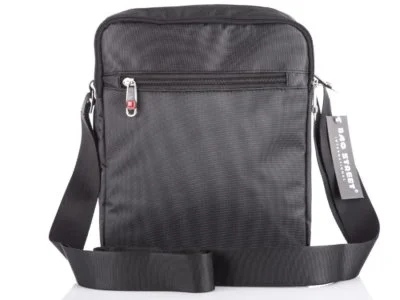 Średniej wielkości siwa torba męska na ramię z miejscem na tablet Bag Street - obrazek 3