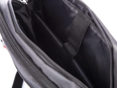 Średniej wielkości siwa torba męska na ramię z miejscem na tablet Bag Street - obrazek 6