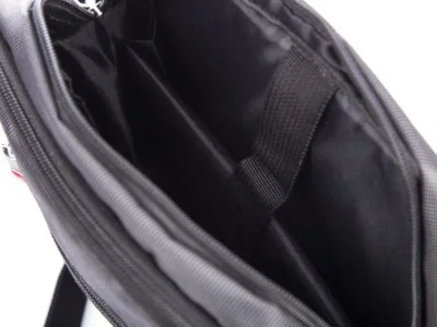 Średniej wielkości siwa torba męska na ramię z miejscem na tablet Bag Street - obrazek 6