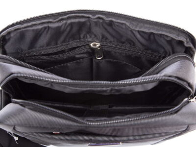 Średniej wielkości siwa torba męska na ramię z miejscem na tablet Bag Street - obrazek 8