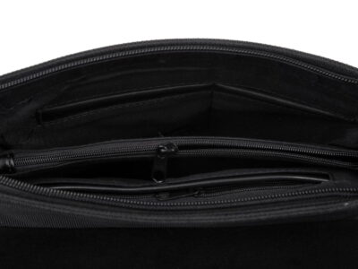 Ekskluzywna torebka damska na ramię z klapą Jennifer Jones czarna - obrazek 4