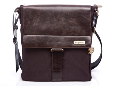 Brązowa torebka damska Jennifer Jones z klapką