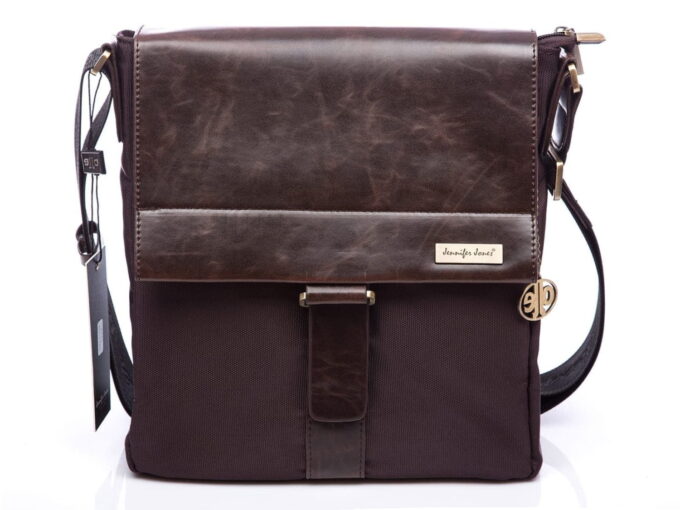 Brązowa torebka damska Jennifer Jones z klapką