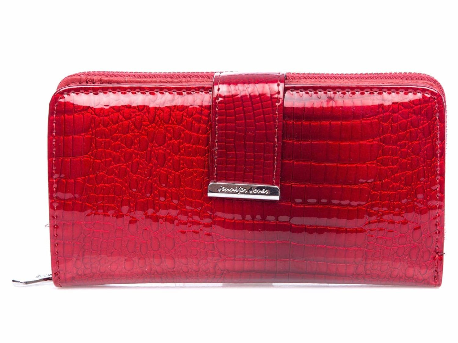 Portfel 5280 czerwony zapinany na zamek