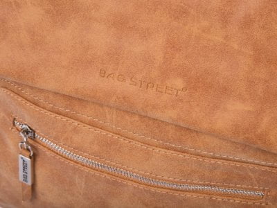 Miejska torebka damska listonoszka Bag Street beżowa - koniak - obrazek 12