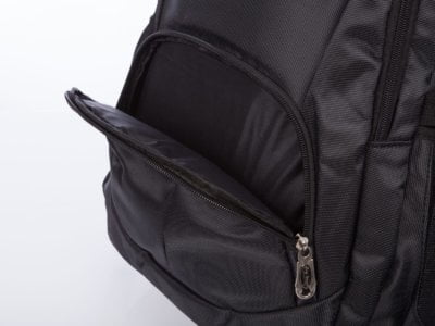 Duży czarny plecak Bag Street z kieszenią na laptopa - obrazek 4