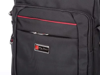 Wygodna torba męska na ramię czarna Bag Street - obrazek 7
