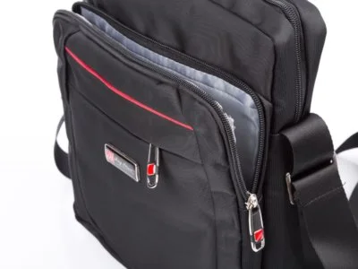Wygodna torba męska na ramię czarna Bag Street - obrazek 5