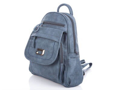 Plecak damski miejski elegancki Jennifer Jones niebieski - obrazek 2