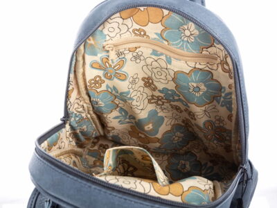 Plecak damski miejski elegancki Jennifer Jones niebieski - obrazek 9