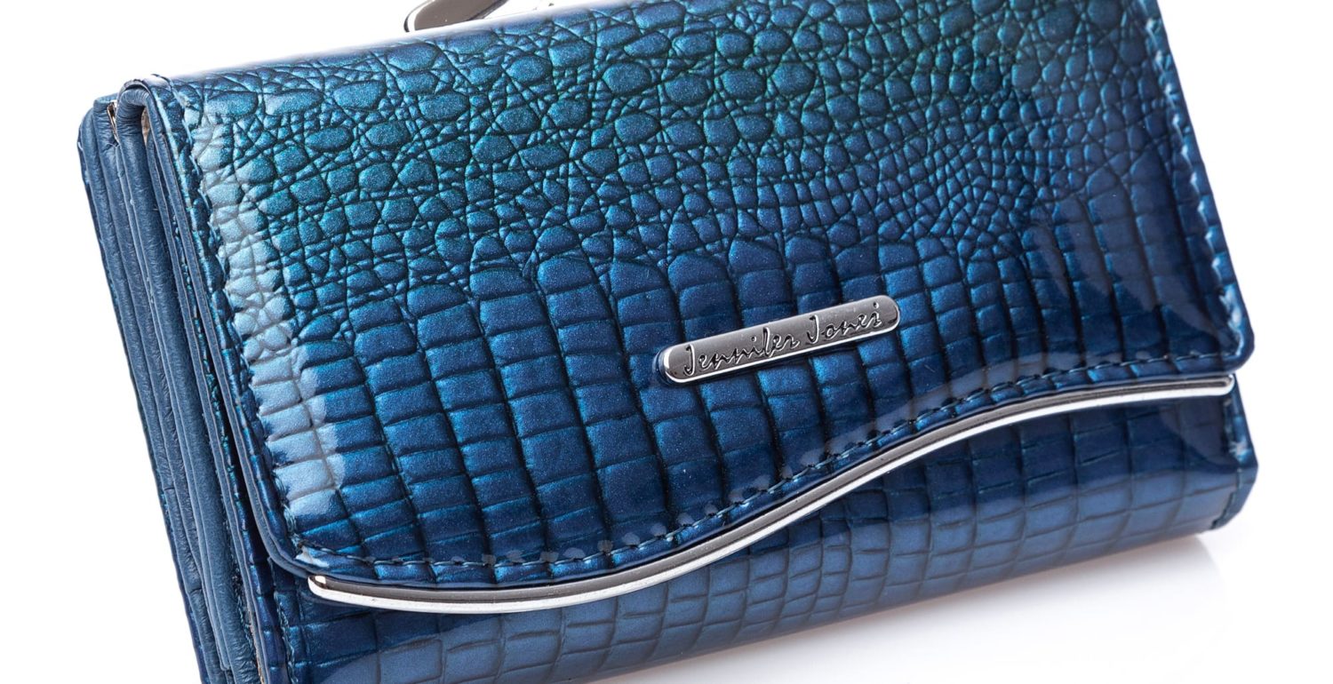 Niebieski portfel damski kameleon