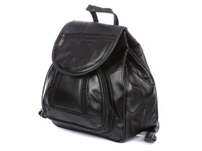 Plecak czarny Bag Street ze skóry naturalnej