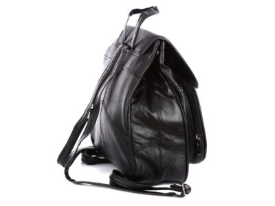 Klasyczny skórzany plecak damski czarny Bag Street - obrazek 2