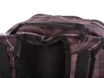 Plecak szkolny pojemny brązowo czarny w kratkę Bag Street - obrazek 11