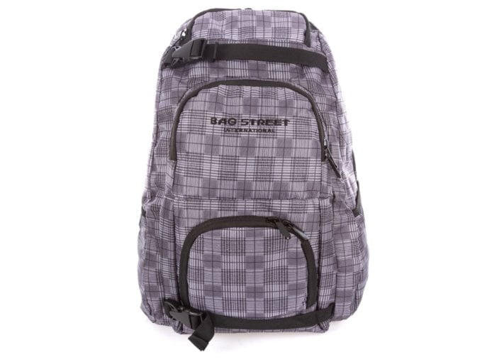 Szaro czarny plecak szkolny Bag Street