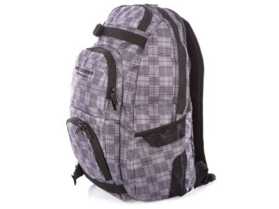 Duży plecak szkolny szaro-czarny w kratę Bag Street - obrazek 3
