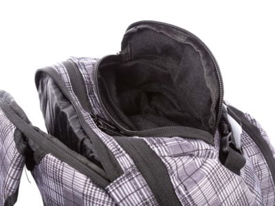 Duży plecak szkolny szaro-czarny w kratę Bag Street - obrazek 7