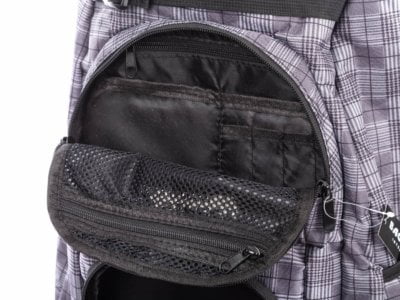 Duży plecak szkolny szaro-czarny w kratę Bag Street - obrazek 11