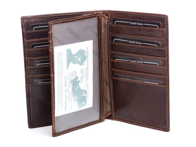 Bardzo duża kieszonka przezroczysta w portfelu