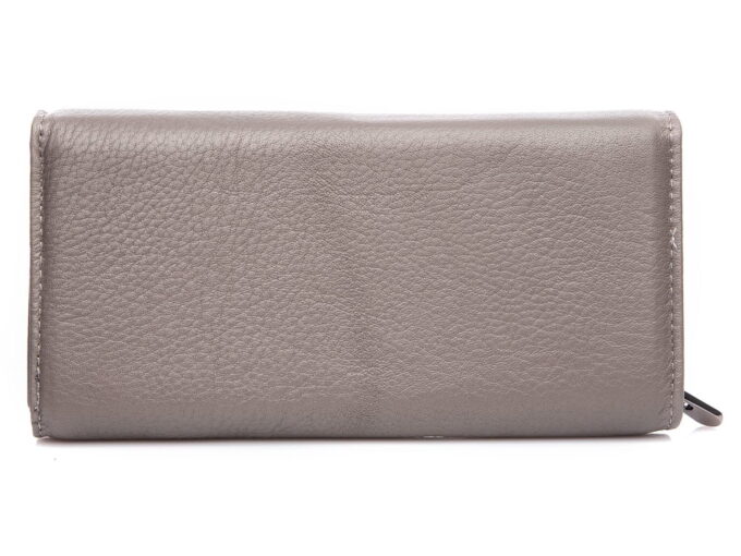 Gładka skóra naturalna z tyłu portfela