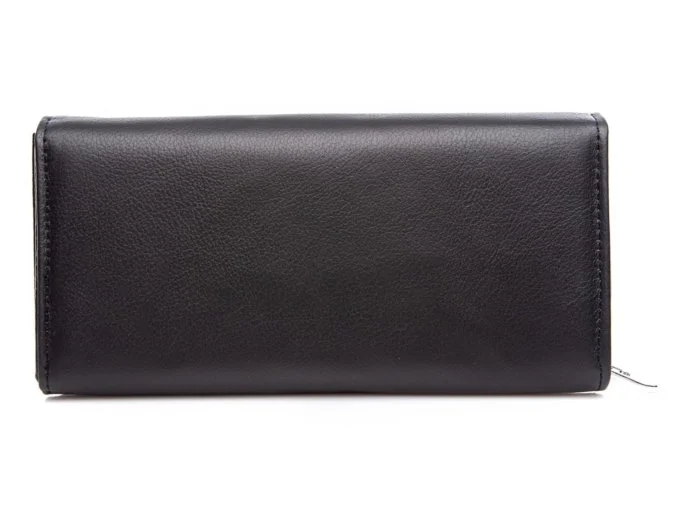 Skóra naturalna matowa z tyłu portfela