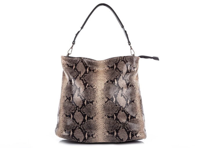 img_2201 Torebka damska beżowy wężowy wzór