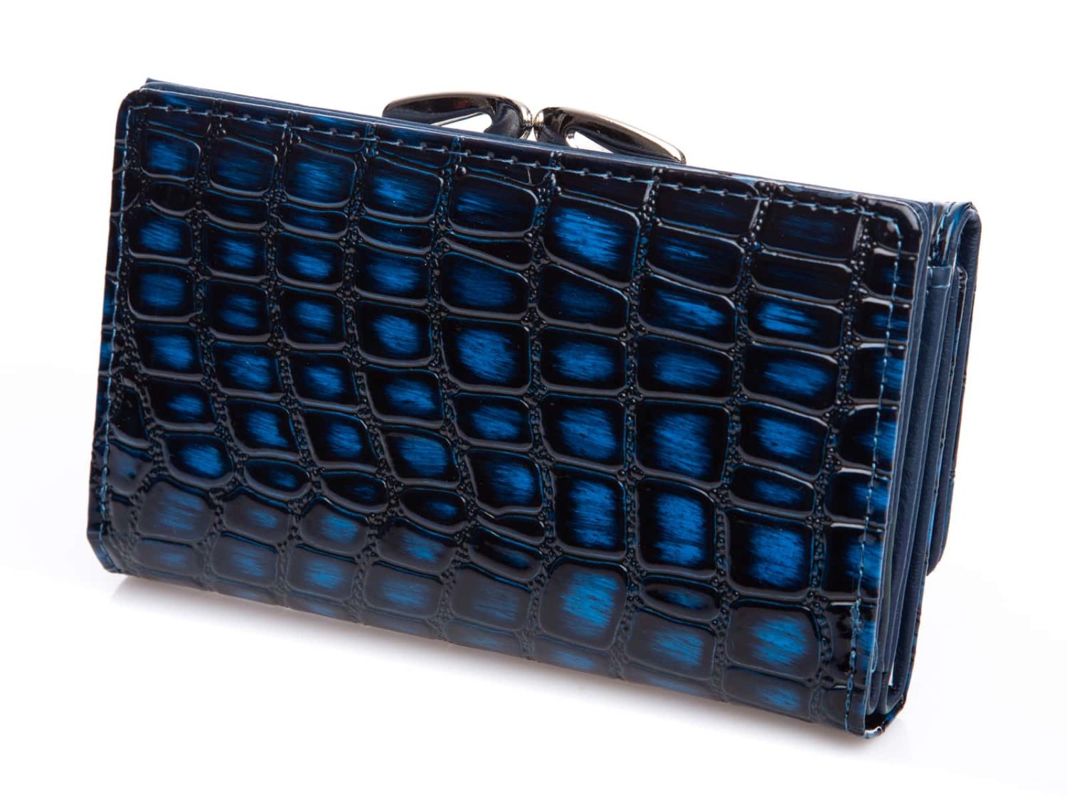 Niebiesko czarny wzór skóry krokodyla