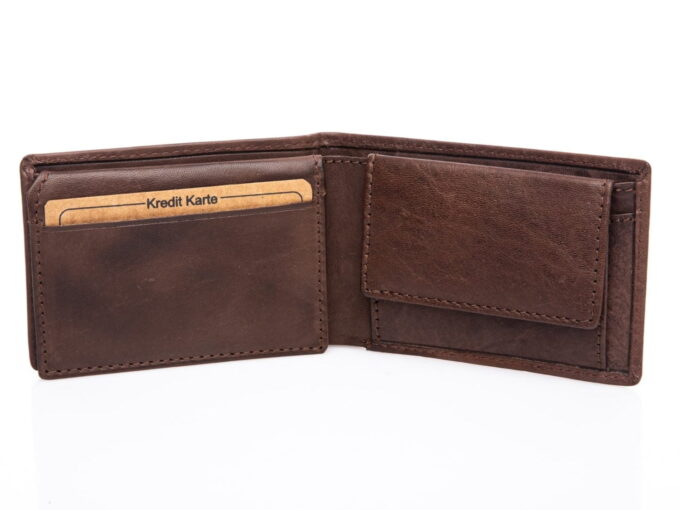 Wnętrze portfela z kieszenią na monety