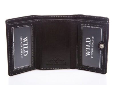 Mały portfel męski ze skóry naturalnej Wild Thing's Only czarny - obrazek 6
