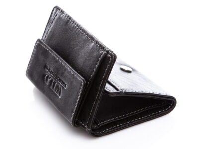 Mały portfel męski ze skóry naturalnej Wild Thing's Only czarny - obrazek 5