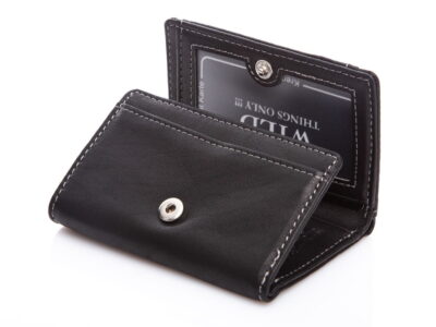 Mały portfel męski ze skóry naturalnej Wild Thing's Only czarny - obrazek 7