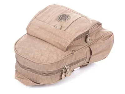 Lekki plecak damski miejski kreszowy Bag Street beżowy - obrazek 6