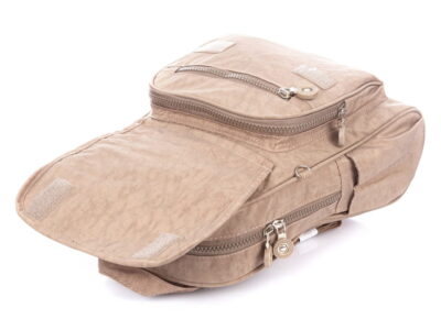 Lekki plecak damski miejski kreszowy Bag Street beżowy - obrazek 5